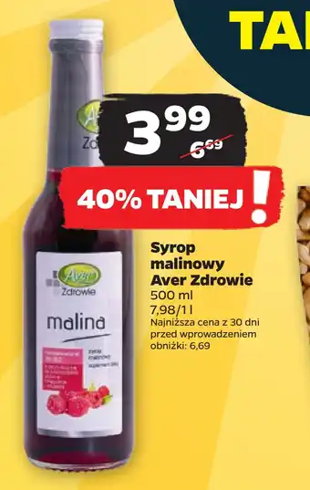 Syrop malinowy aver zdrowie