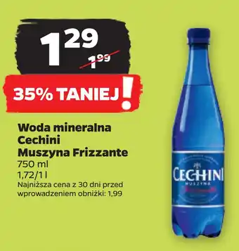 Netto Woda mineralna cechini muszyna frizzante oferta
