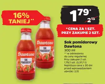 Netto Sok pomidorowy dawtona oferta