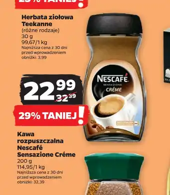 Netto Kawa rozpuszczalna nescafé sensazione créme oferta