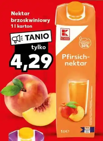 Kaufland Nektar brzoskwiniowy 1 l oferta