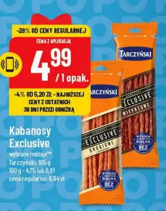 Polomarket Kabanosy Exclusive Tarczyński 105 g oferta