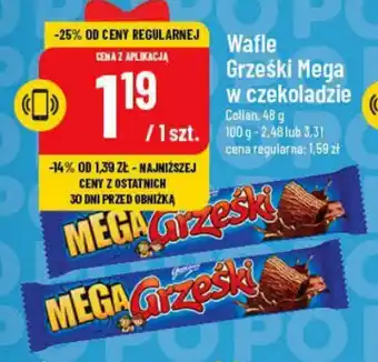 Polomarket Wafle Grześki Mega w czekoladzie 48 g oferta