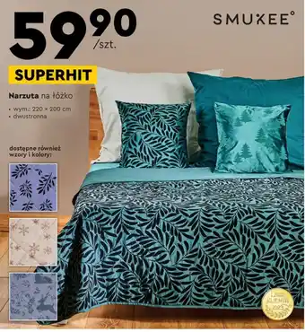 Biedronka SMUKEE Narzuta na łóżko  wym.: 220 x 200 cm dwustronna oferta