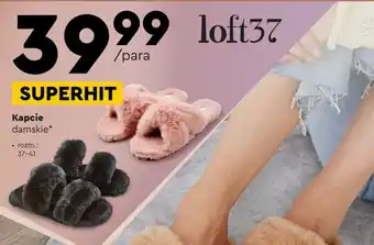 Biedronka Loft37 Kapcie damskie rozm.: 37-41 oferta