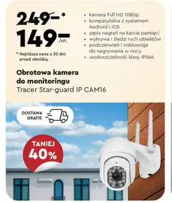 Biedronka Obrotowa kamera do monitoringu Tracer Star-guard OP CAM16 oferta