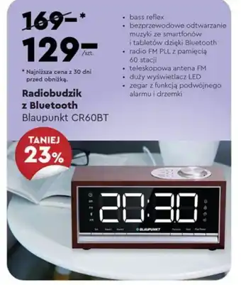 Biedronka Radiobudzik z Bluetooth Blaupunkt CR60BT oferta