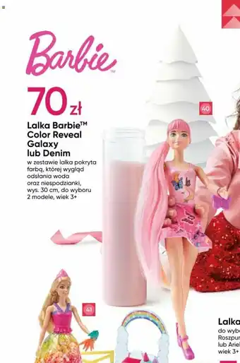 Pepco Lalka Barbie™ Color Reveal Galaxy lub Denim oferta