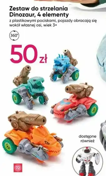 Pepco Zestaw do strzelania Dinozaur, 4 elementy oferta