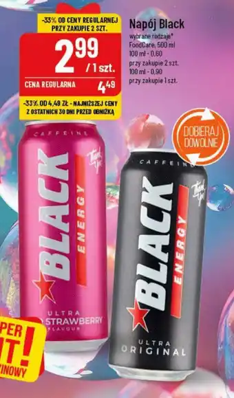 Polomarket Napój Black FoodCare, 500 ml oferta