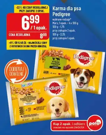 Polomarket Karma dla psa Pedigree Mars 4x100g oferta