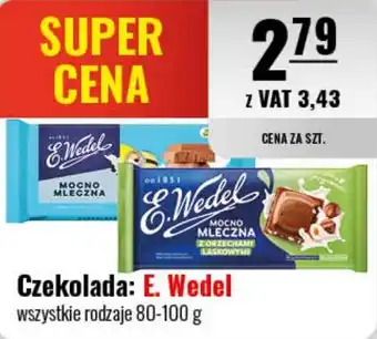 Eurocash Czekolada: E. Wedel 80-100 g oferta