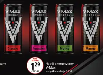Eurocash Napój energetyczny V-Max 0,25 l oferta