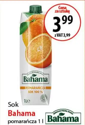 Eurocash Sok Bahama pomarańcza 1 l oferta