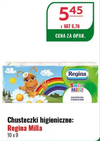 Eurocash Chusteczki higieniczne: Regina Milla 10 x 9 oferta