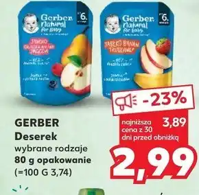 Kaufland Gerber deserek dla dzieci po 6. miesiącu jabłko morela 80 g oferta