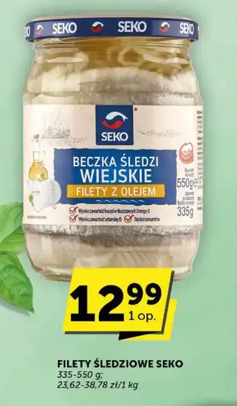 Groszek FILETY ŚLEDZIOWE SEKO 335-550 g oferta