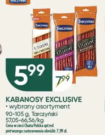 Chata Polska KABANOSY EXCLUSIVE Tarczyński 90-105 g oferta