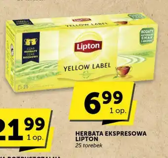 Groszek HERBATA EKSPRESOWA LIPTON 25 torebek oferta