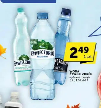Groszek WODA ŻYWIEC ZDRÓJ wybrane rodzaje 1,5 l oferta