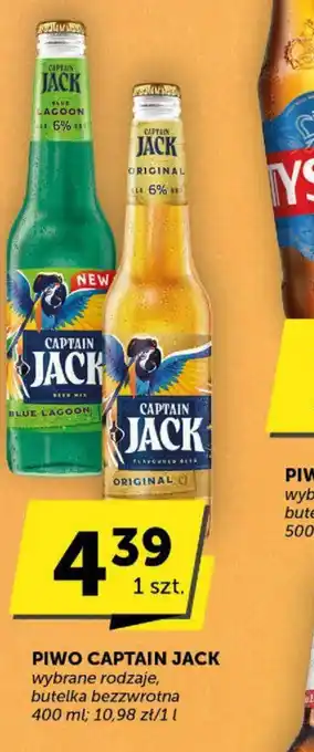 PIWO CAPTAIN JACK wybrane rodzaje, butelka bezzwrotna 400 ml