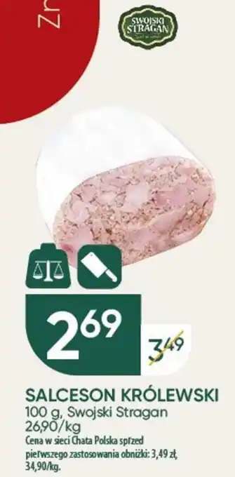Chata Polska SALCESON KRÓLEWSKI SWOJSKI STRAGAN 100g oferta