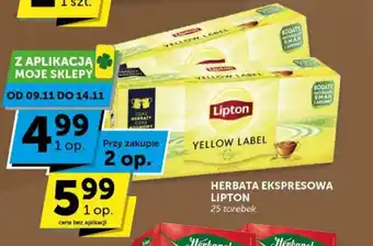 Groszek HERBATA EKSPRESOWA LIPTON 25 torebek oferta