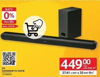 Selgros JVC SOUNDBAR TH-E631B oferta
