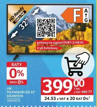 Selgros LIN TELEWIZOR LED 32" 32LHD1510 oferta