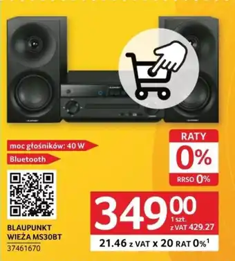 Selgros BLAUPUNKT WIEŻA MS30BT oferta