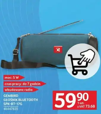 Selgros GEMBIRD GŁOŚNIK BLUETOOTH SPK-BT-17G oferta