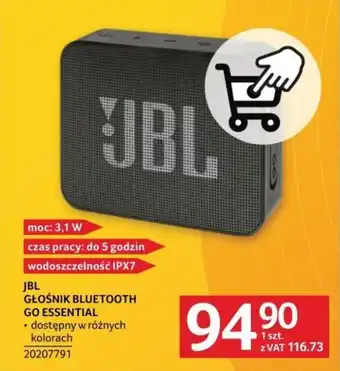 Selgros JBL GŁOŚNIK BLUETOOTH GO ESSENTIAL oferta