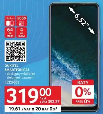 Selgros OUKITEL SMARTFON C25 oferta