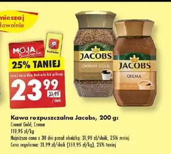 Biedronka Kawa rozpuszczalna Jacobs, 200 g oferta