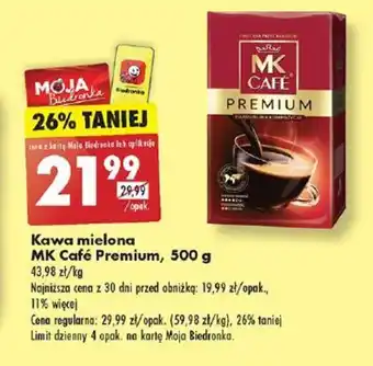 Biedronka Kawa mielona MK Café Premium, 500 g oferta
