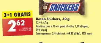 Biedronka Baton Snickers, 50 g oferta