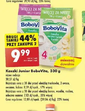 Biedronka Kaszki Junior BoboVita 330g oferta