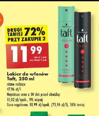 Biedronka Lakier do włosów Taft, 250 ml oferta