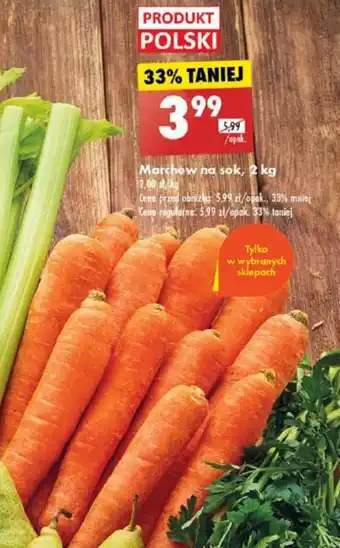 Biedronka Marchew na sok, 2 kg oferta