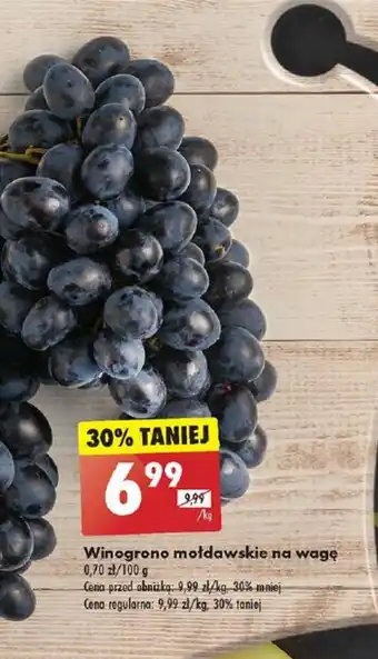 Biedronka Winogrona mołdawskie na wagę 1kg oferta