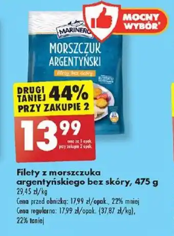 Biedronka Filety z morszczuka argentyńskiego bez skóry, 475 g oferta