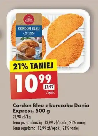 Biedronka Cordon Bleu z kurczaka Dania Express, 500 g oferta