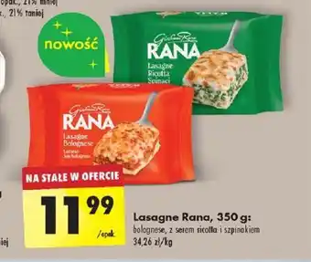 Biedronka Lasagne Rana 350g oferta