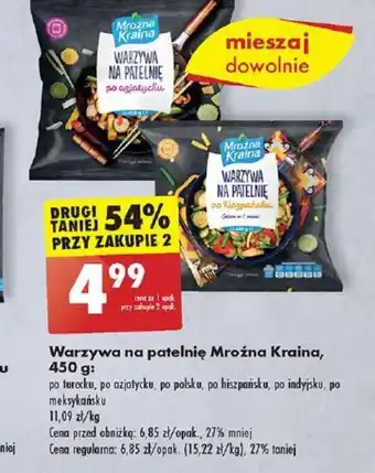 Biedronka Warzywa na patelnię Mroźna Kraina 450g oferta