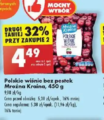 Biedronka Polskie wiśnie bez pestek Mroźna Kraina, 450 g oferta