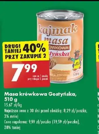 Biedronka Masa krówkowa Gostyńska, 510 g oferta
