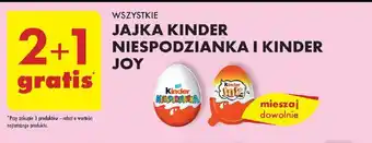 Biedronka WSZYSTKIE JAJKA KINDER NIESPODZIANKA I KINDER JOY oferta