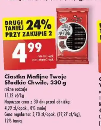 Biedronka Ciastka Mafijne Twoje Słodkie Chwile, 330 g oferta