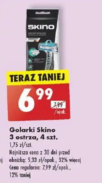 Biedronka Golarki Skino 3 ostrza, 4 szt. oferta