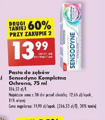 Biedronka Pasta do zębów Sensodyne Extra Whitening, 100 ml Sensodyne Kompletna oferta